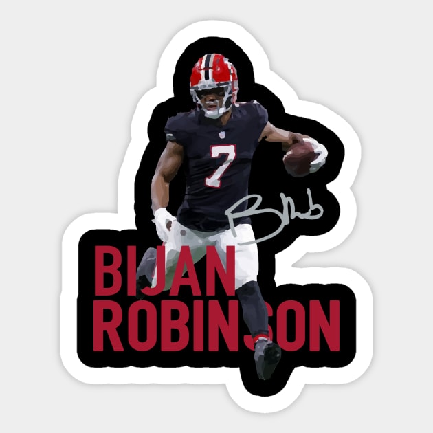 Bijan Robinson Sticker by CovpaTees